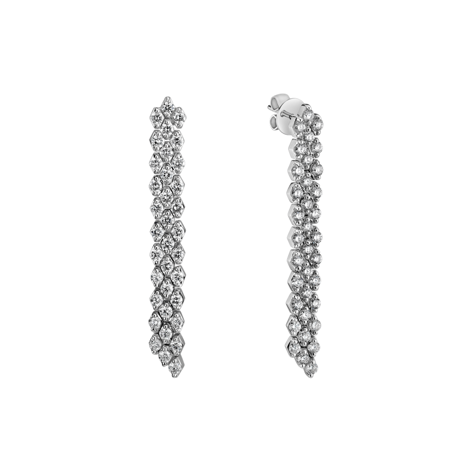 Diamond earrings Brilliant Waterfall