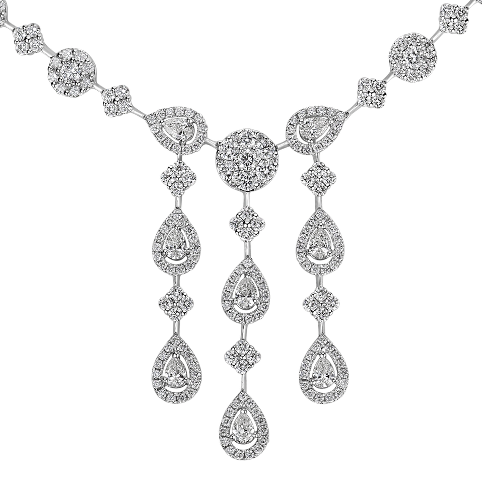 Diamond necklace charming morning dew