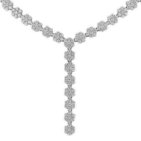 Diamond necklace Falling Meadow Raindrops