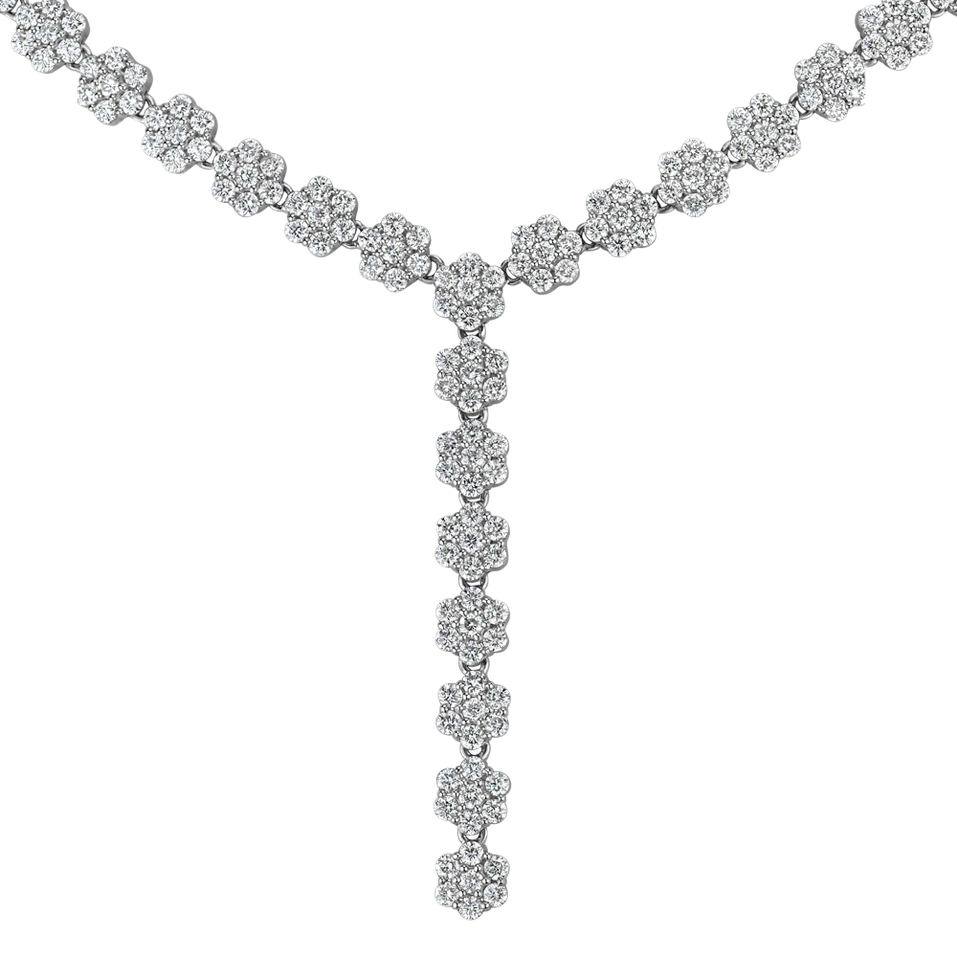 Diamond necklace Falling Meadow Raindrops