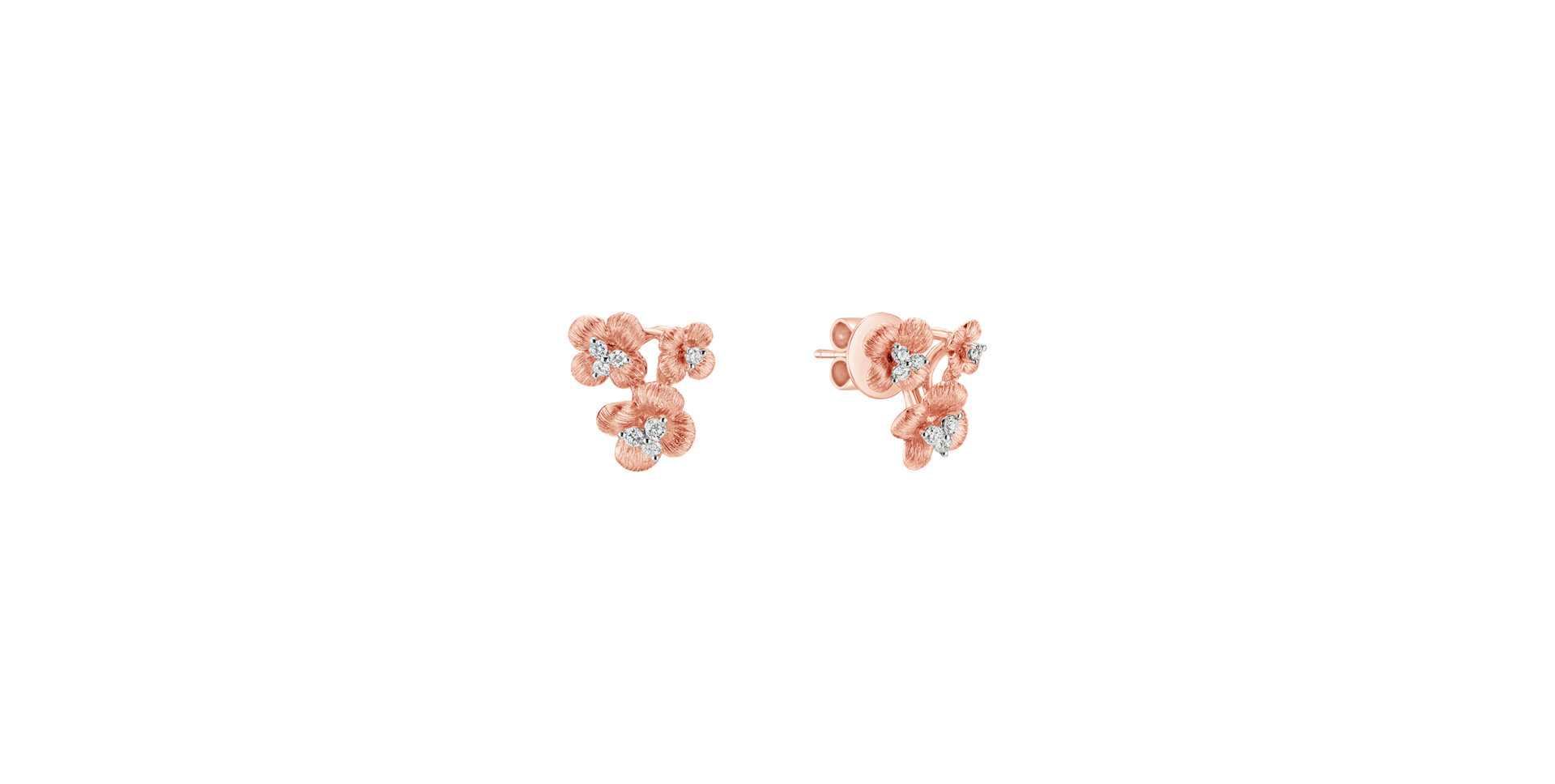 Diamond earrings Majestic garden