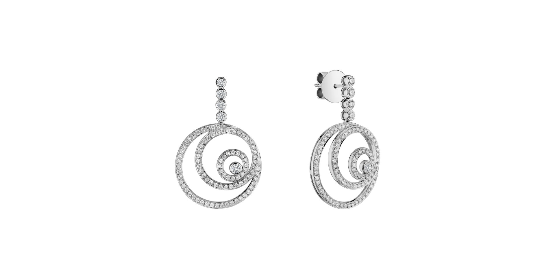 Diamond earrings Noble Spiral