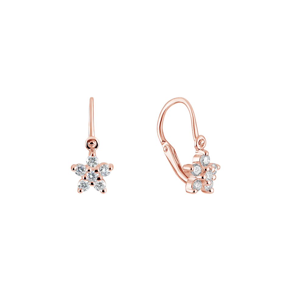 Children's diamond earrings Lovely