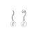 Diamond earrings with Pearl Octavia Wave3