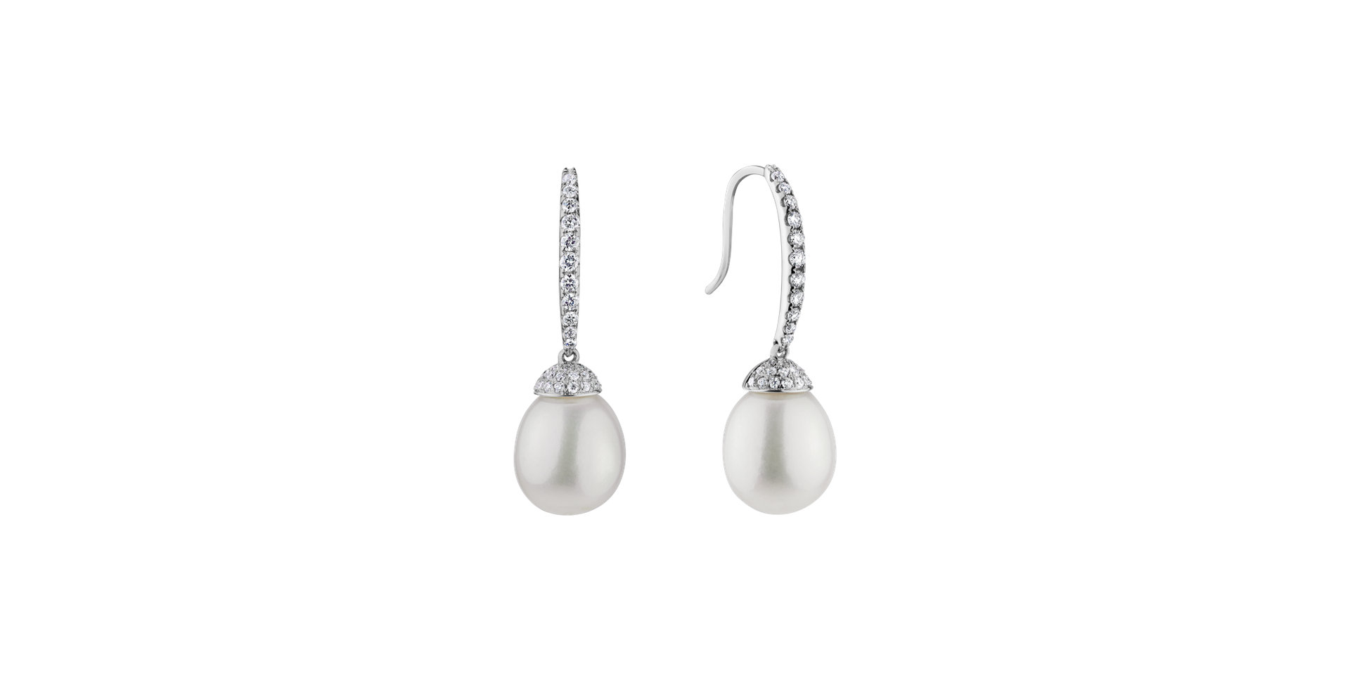 Diamond earrings with Pearl Underwater Marisol