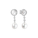 Diamond earrings with Pearl Swinging Pearls3