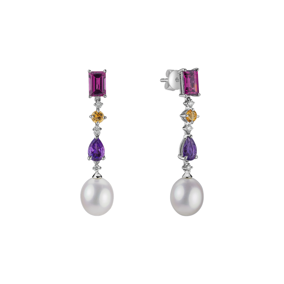 Diamond earrings and gemstones Murphy