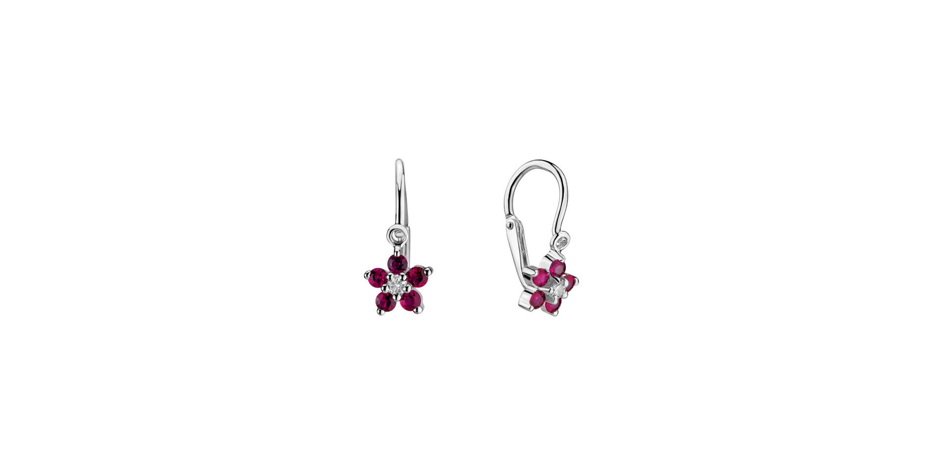 Children's diamond earrings and Ruby Lovely
