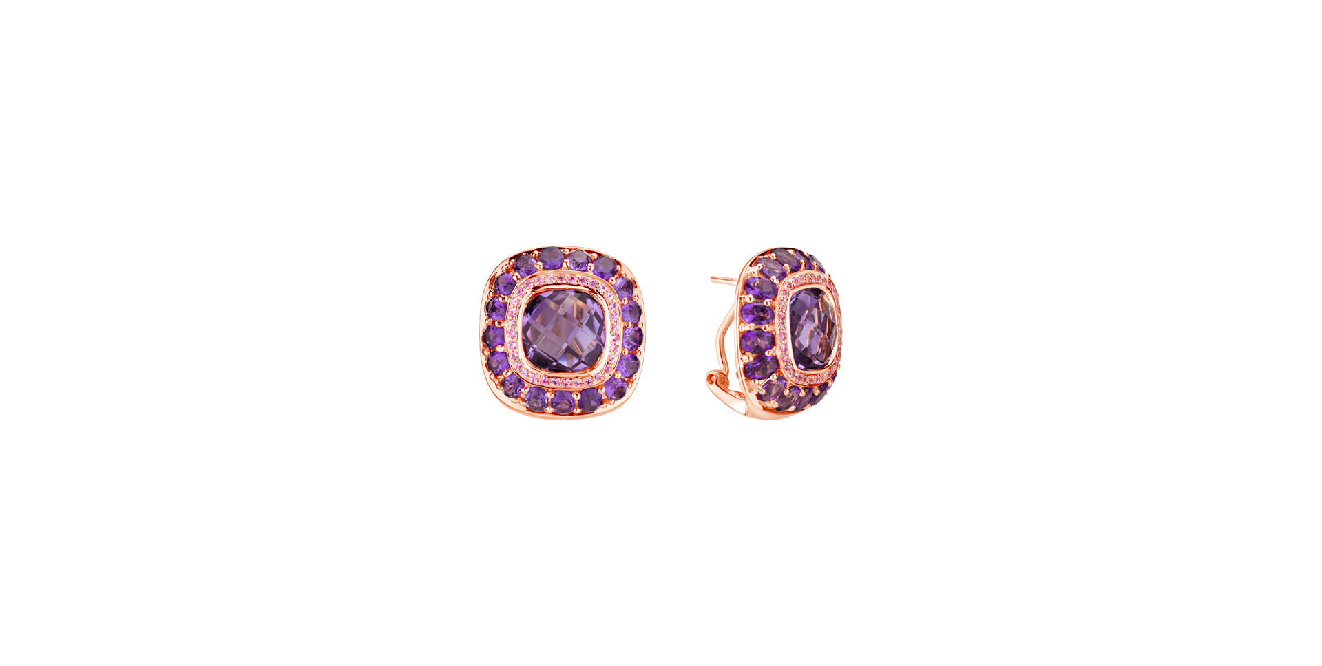 Earrings with Amethyst Signature Romance