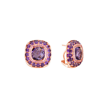 Earrings with Amethyst Signature Romance