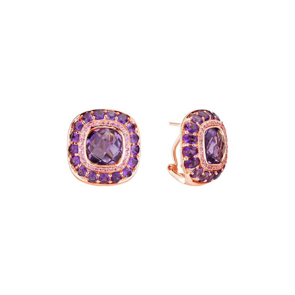 Earrings with Amethyst Signature Romance