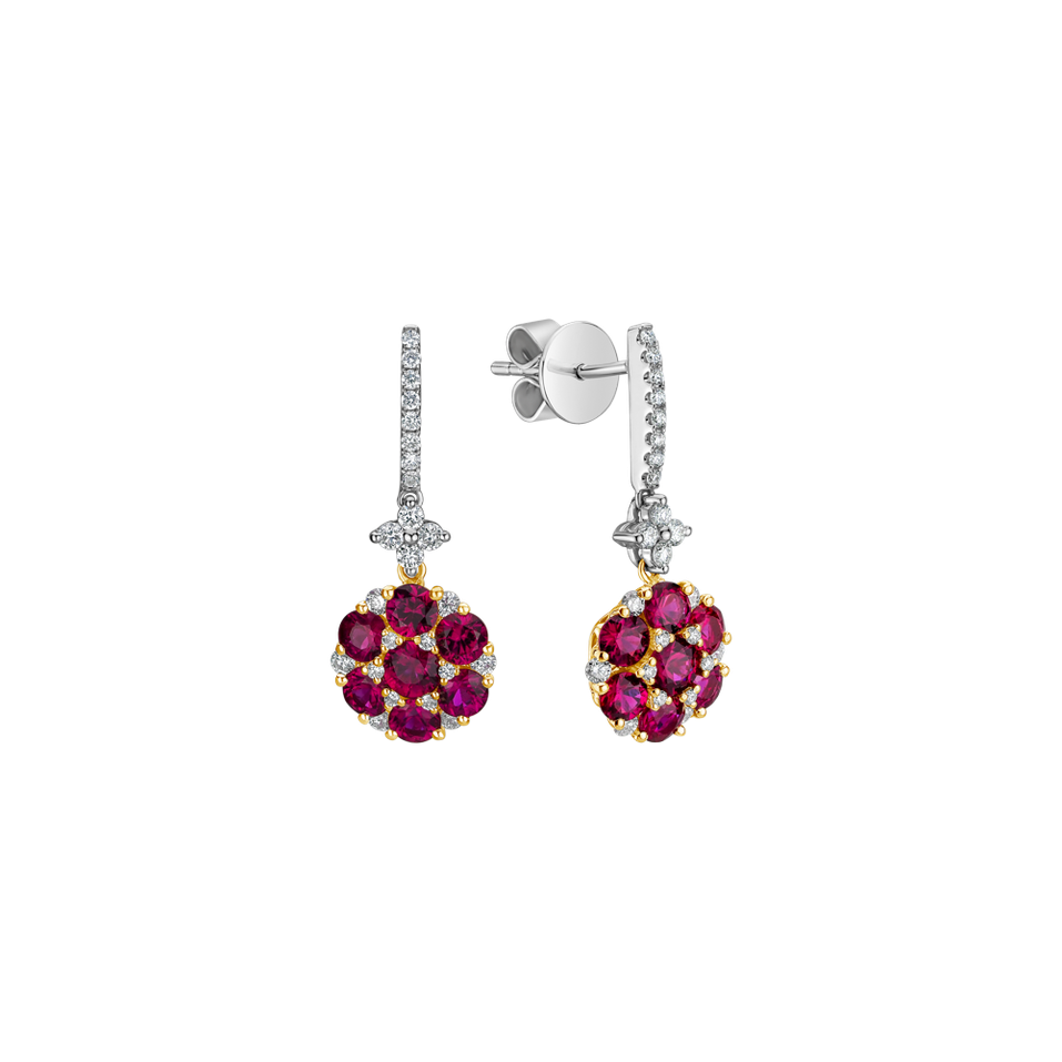 Diamond earrings and Ruby Latonya