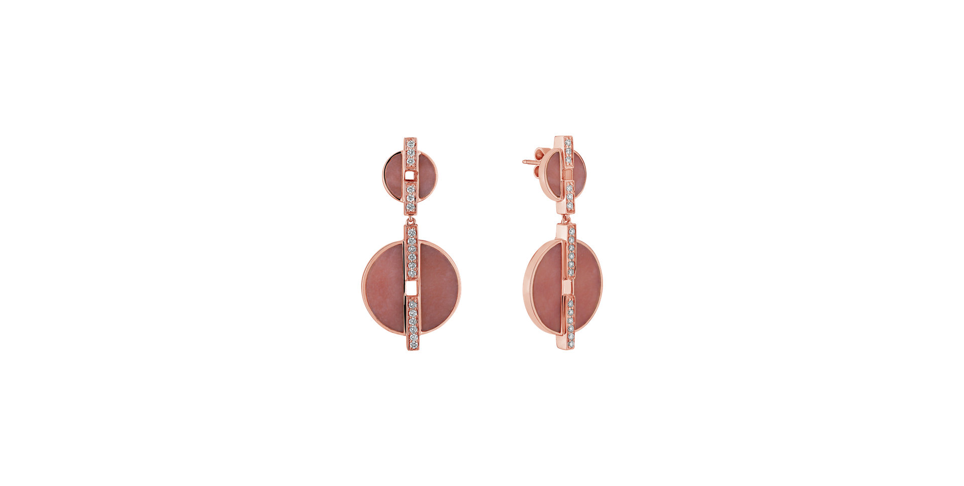 Diamond earrings and Chalcedony Surprendre