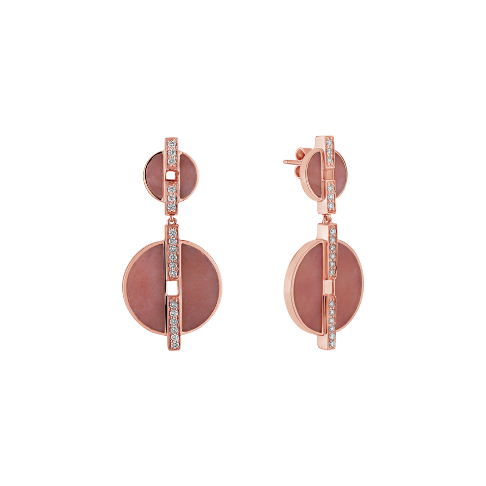 Diamond earrings and Chalcedony Surprendre