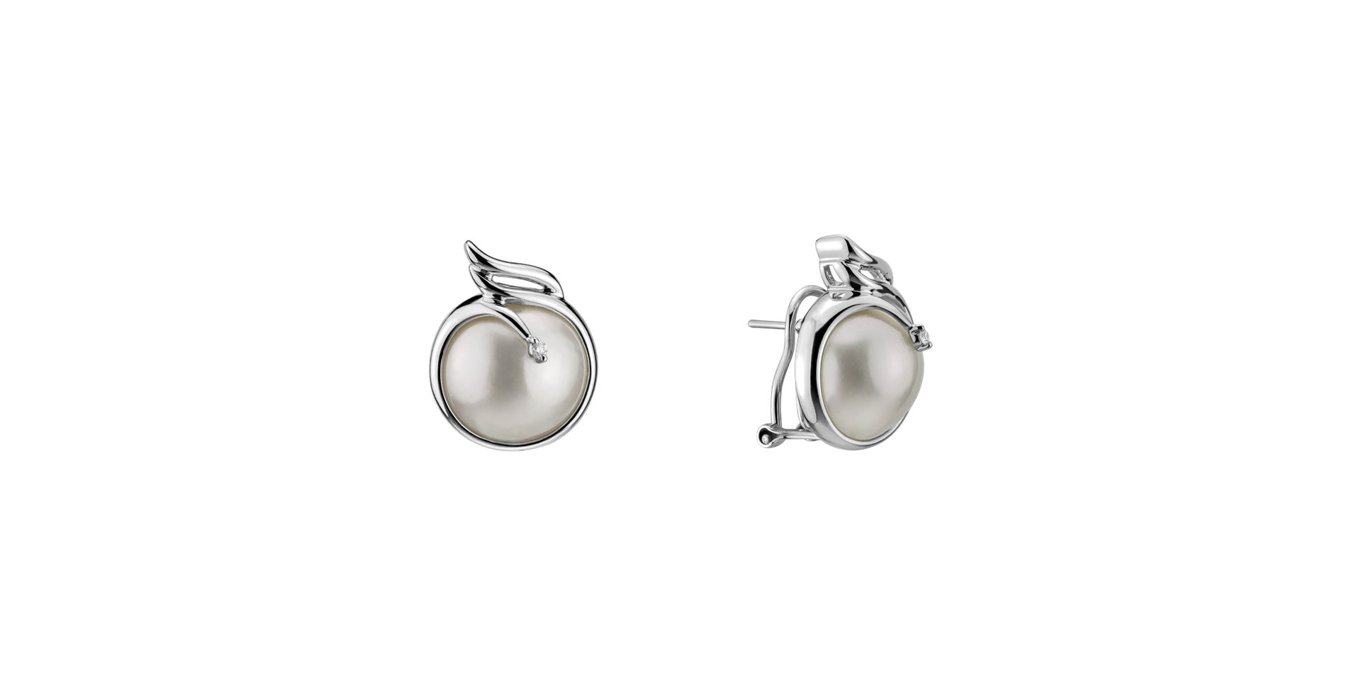 Earrings with Pearl diamonds Phaethon