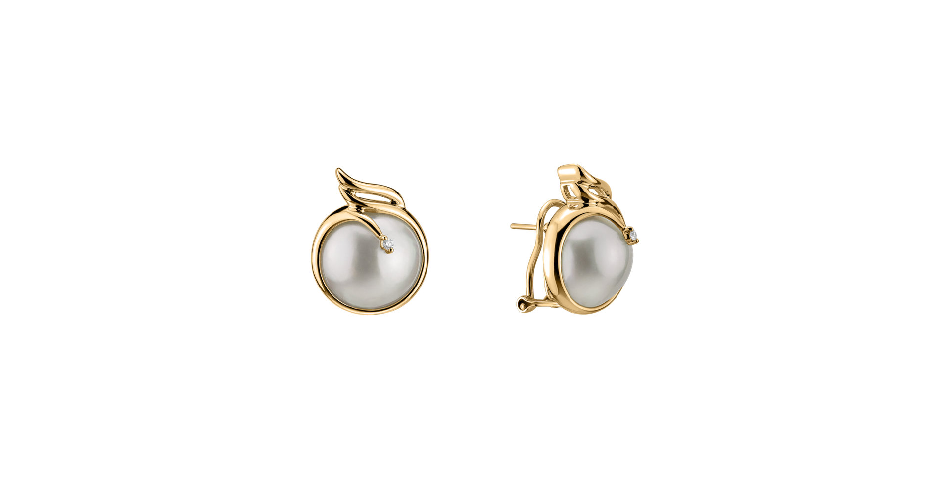 Earrings with Pearl diamonds Phaethon
