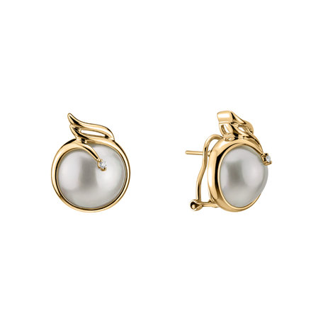 Earrings with Pearl diamonds Phaethon