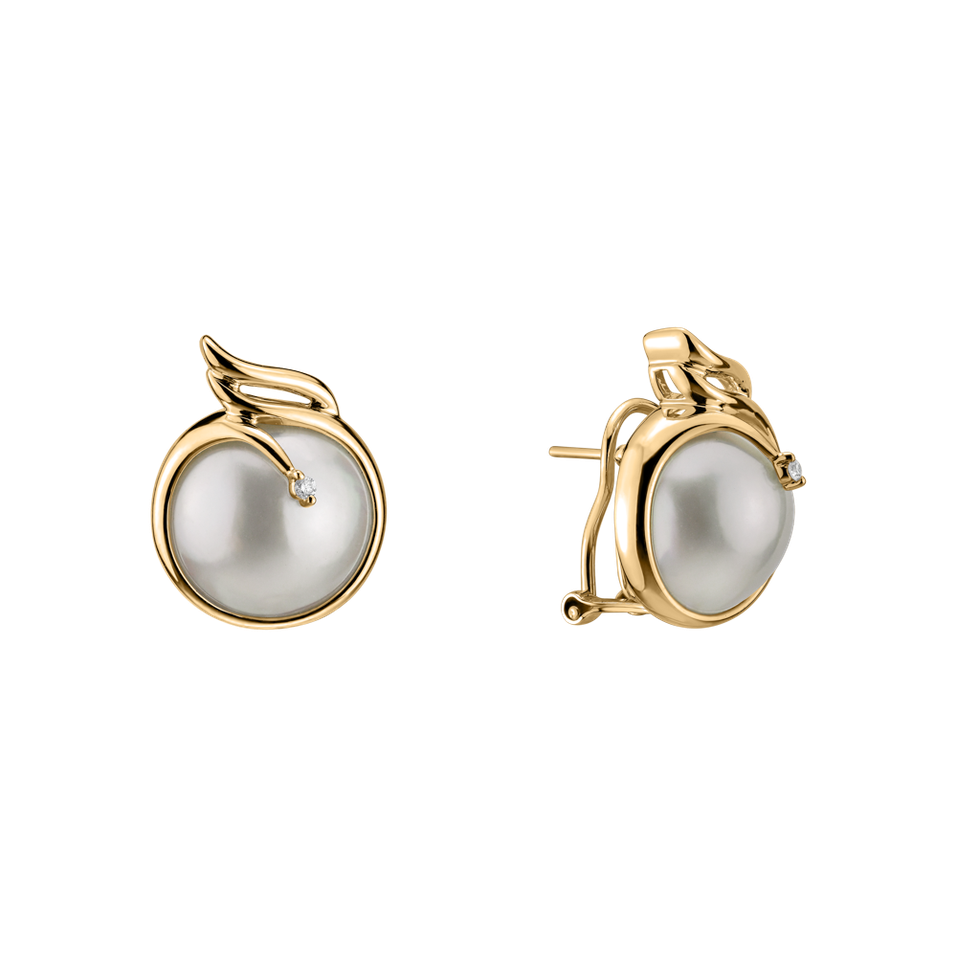 Earrings with Pearl diamonds Phaethon