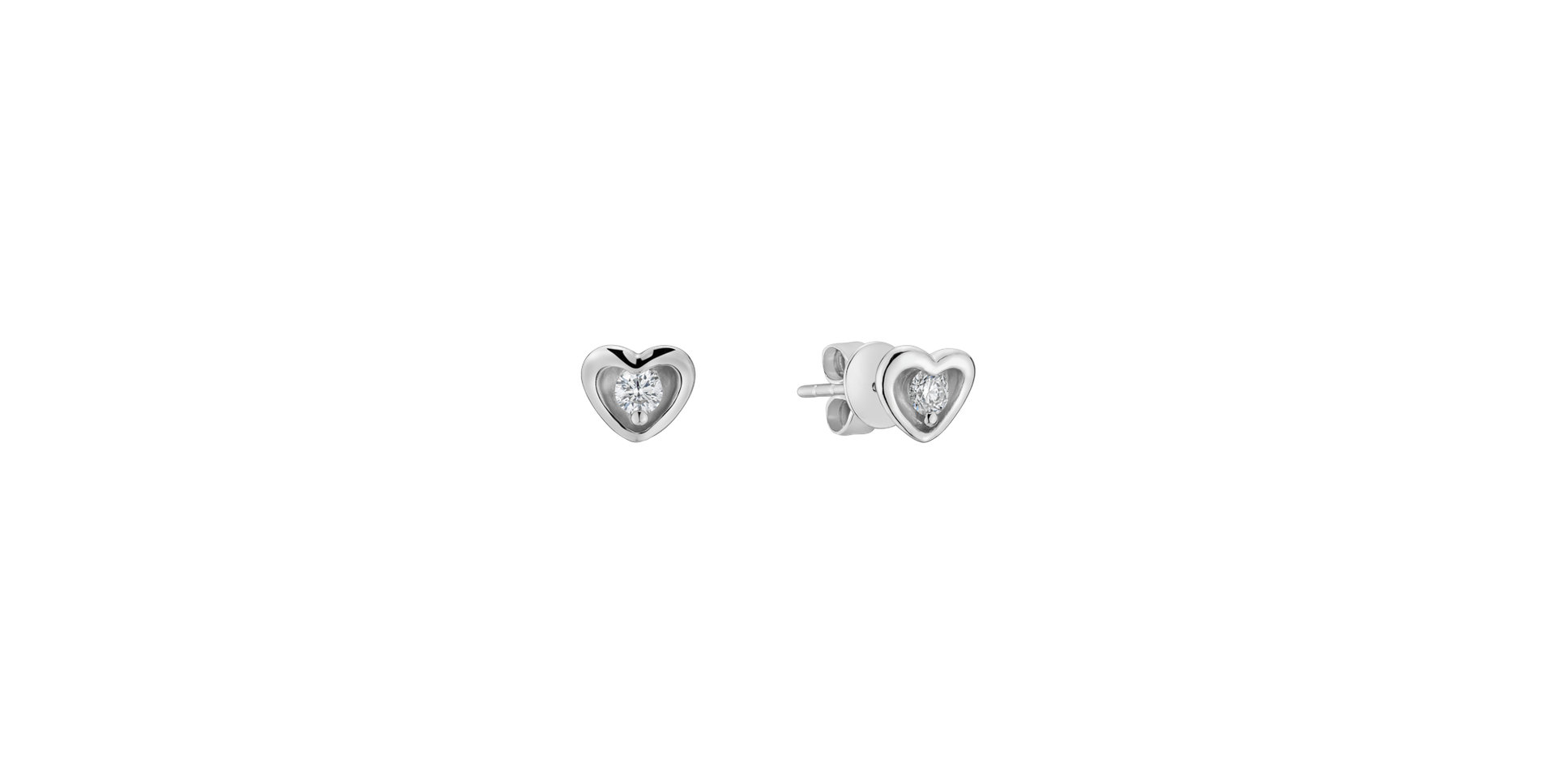 Diamond earrings Loyal Heart