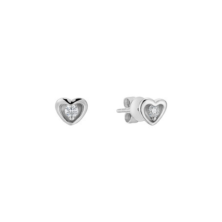 Diamond earrings Loyal Heart