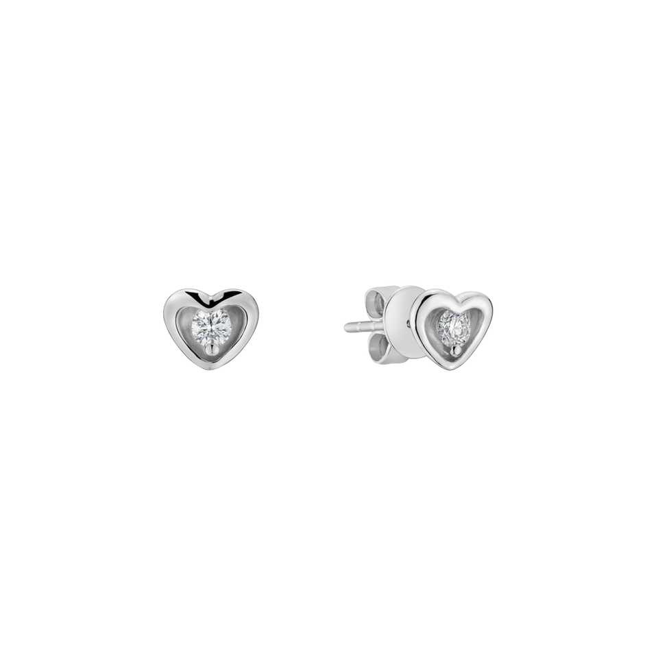 Diamond earrings Loyal Heart