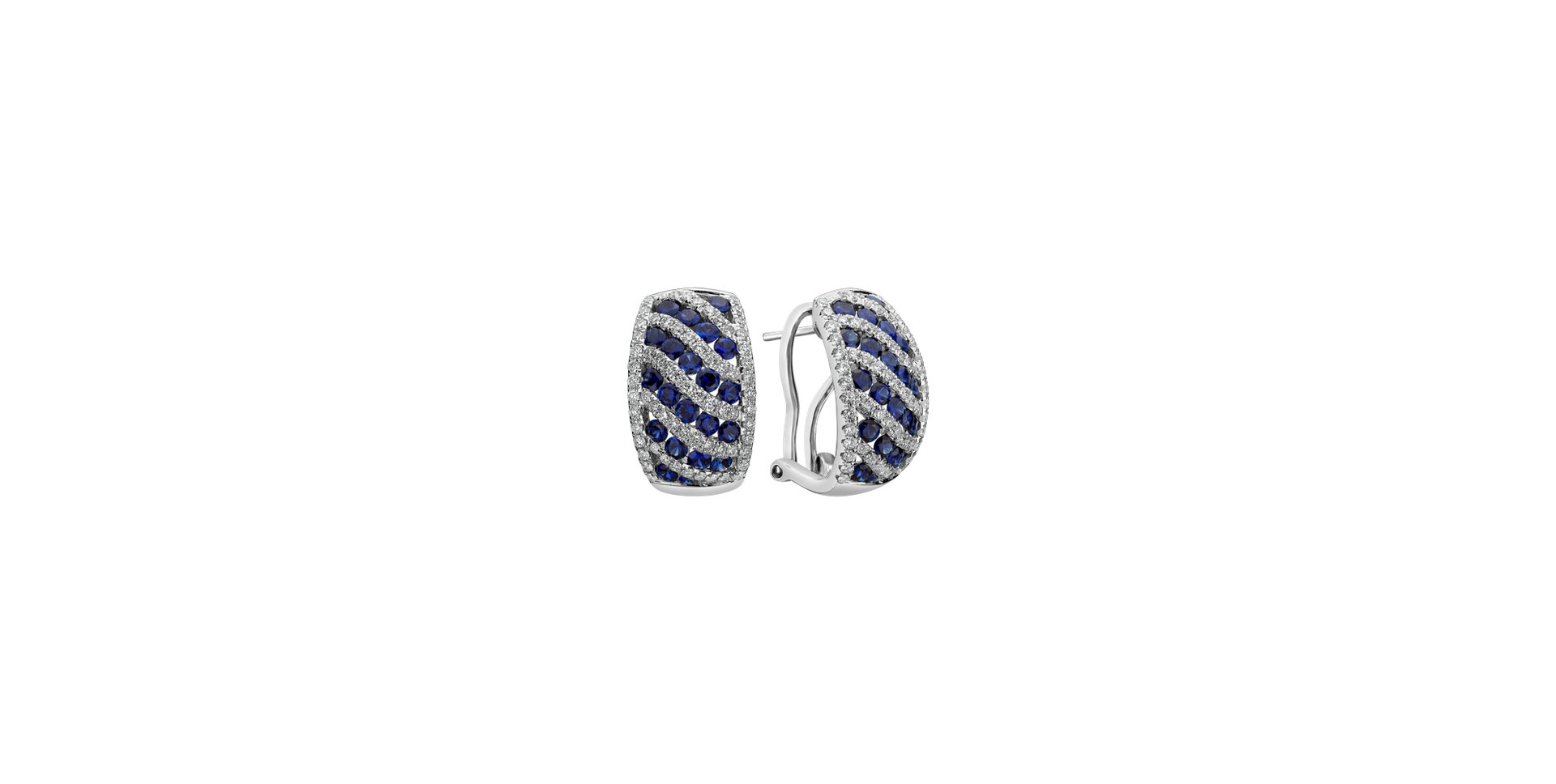 Diamond earrings and Sapphire Cassia