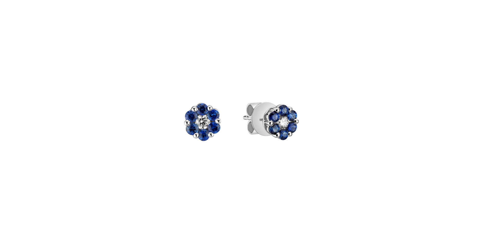 Diamond earrings and Sapphire Edens Gift