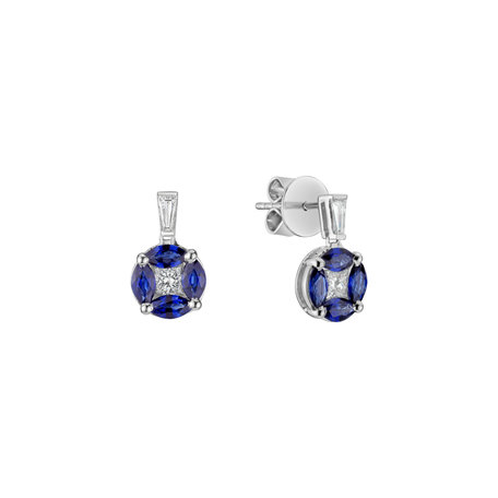 Diamond earrings and Sapphire Rio De Janeiro