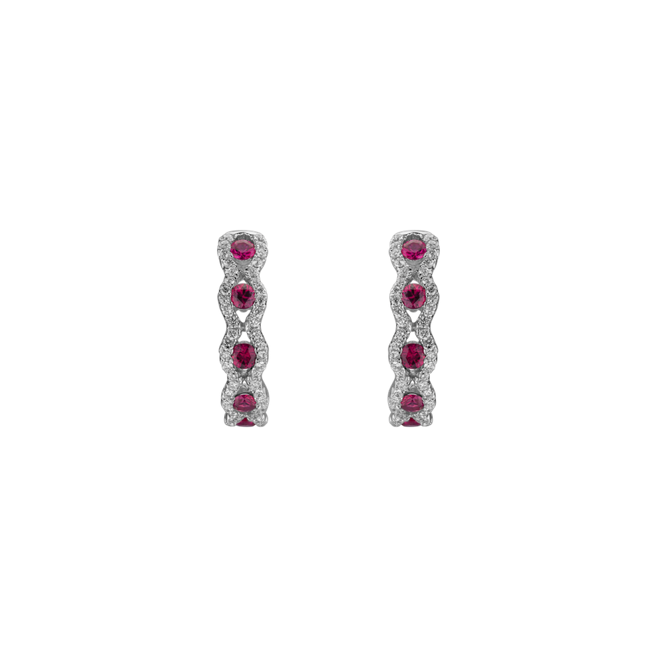 Diamond earrings and Ruby Keres