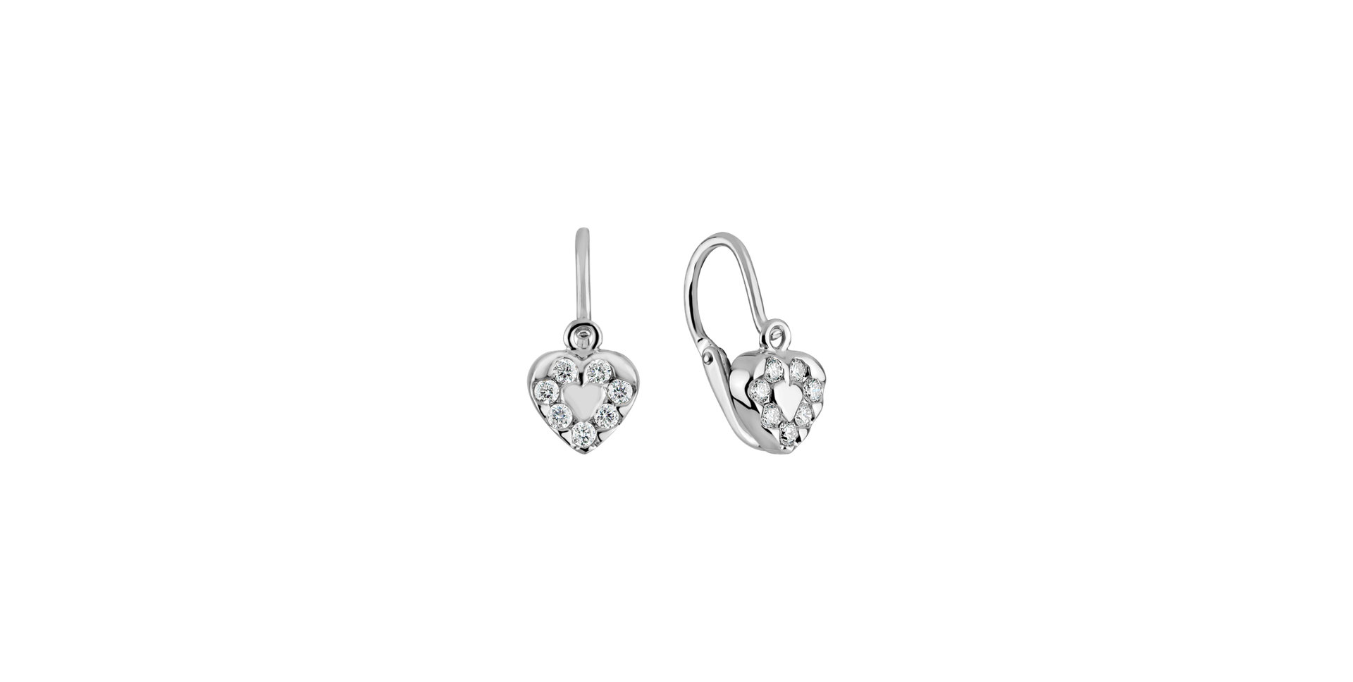 Children's diamond earrings Space Love