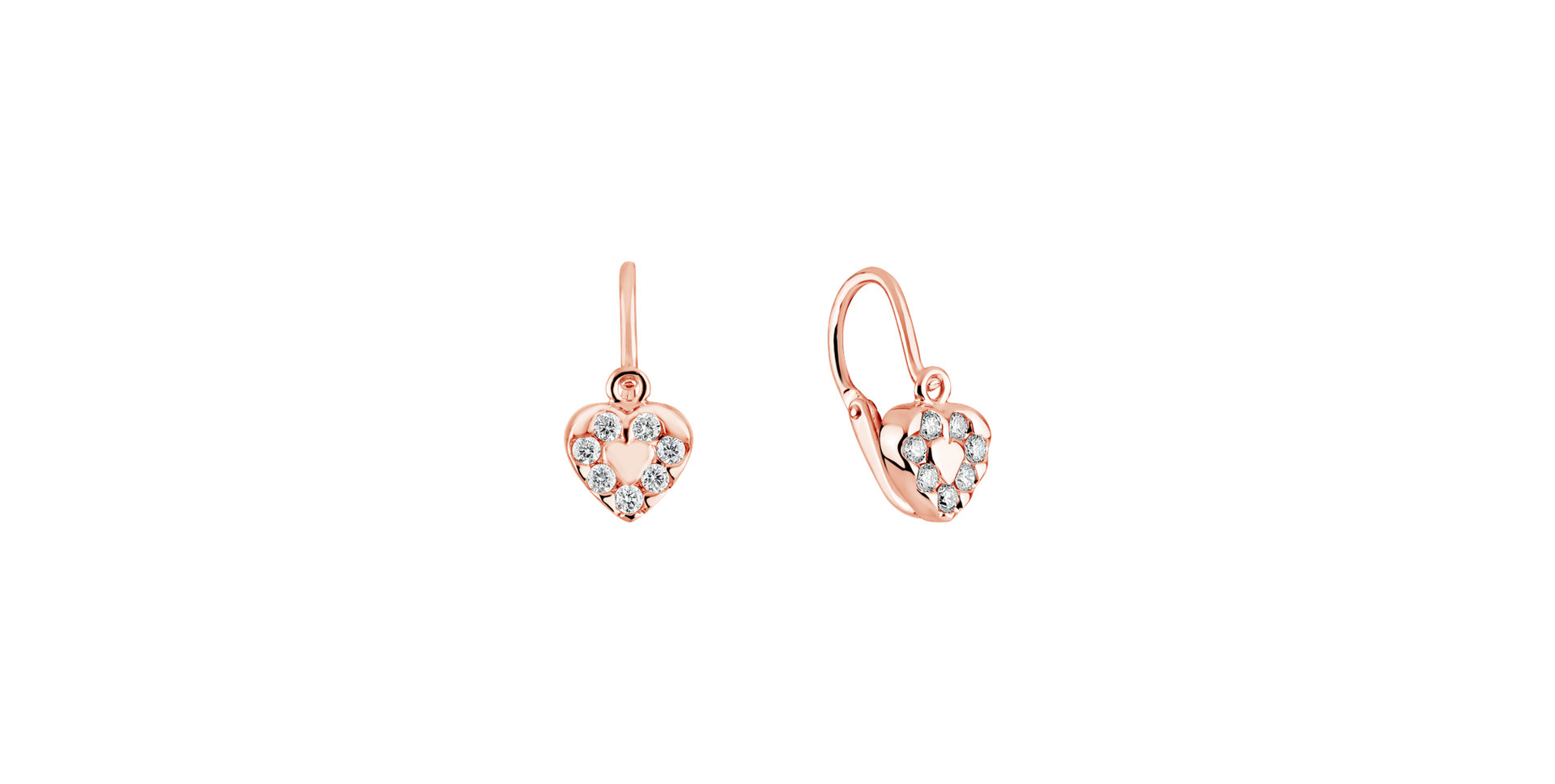 Children's diamond earrings Space Love