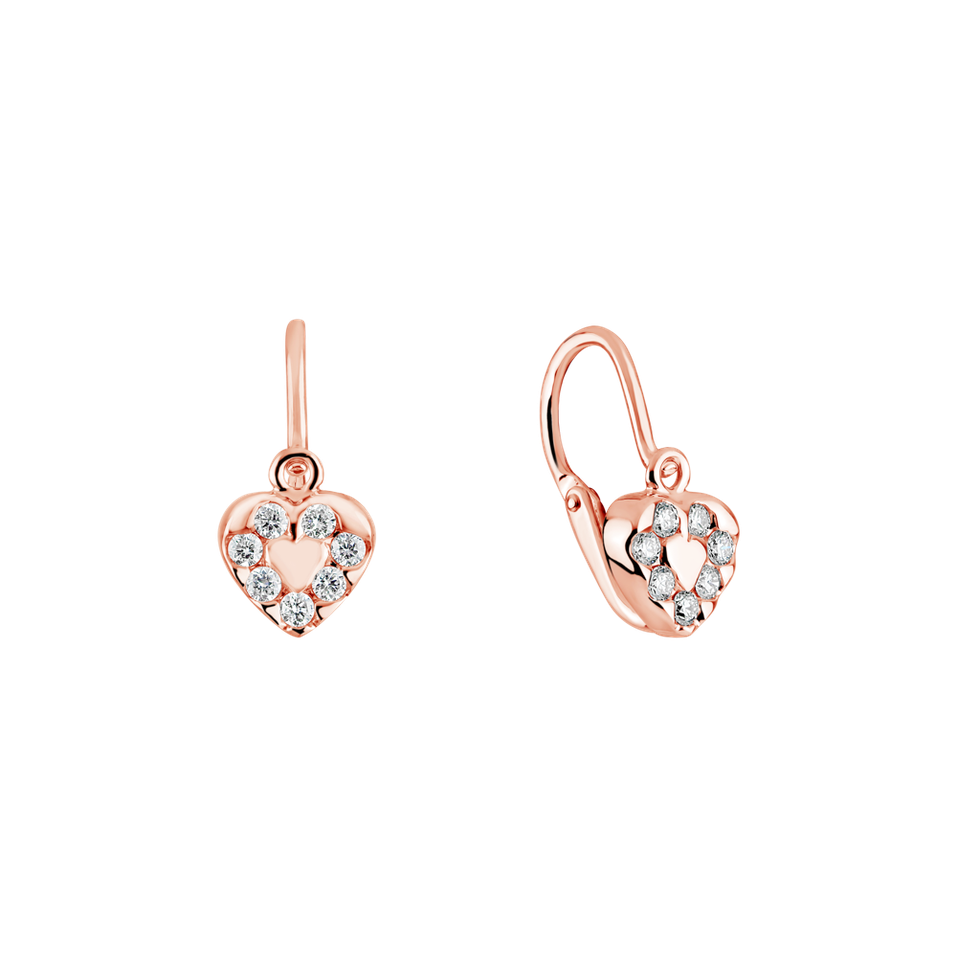 Children's diamond earrings Space Love
