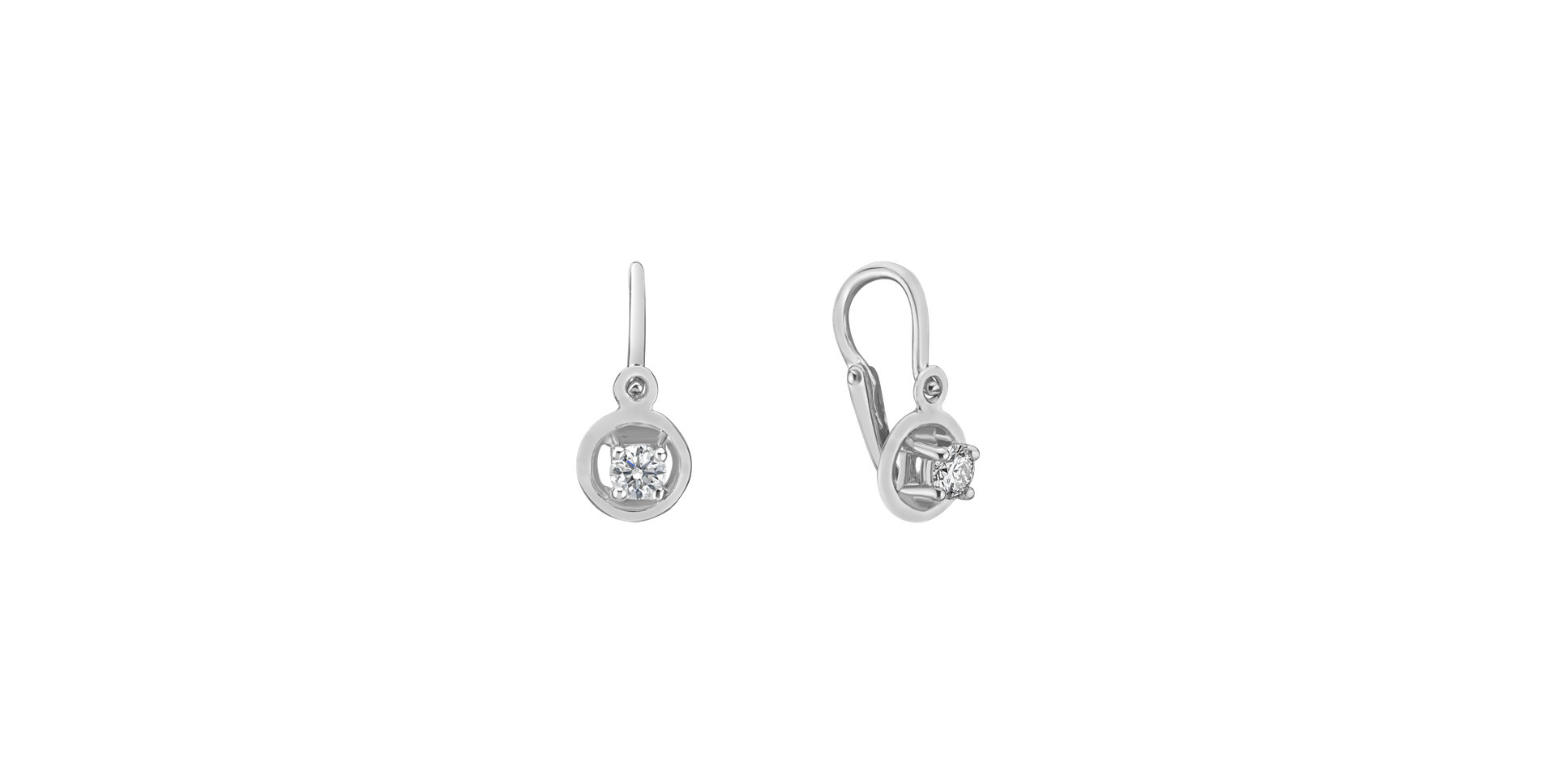 Children's diamond earrings Gold Baby