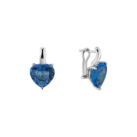 Earrings with Topaz Shiny Romance