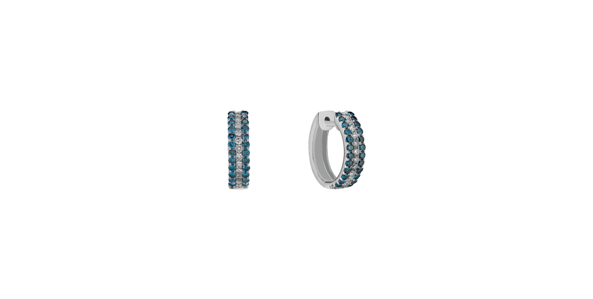 Earrings with blue and white diamonds Nubia