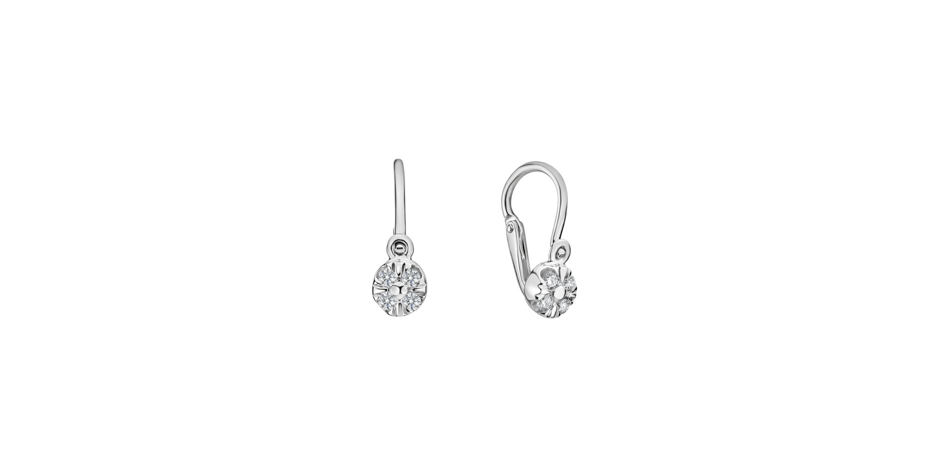 Children's diamond earrings Star Angels