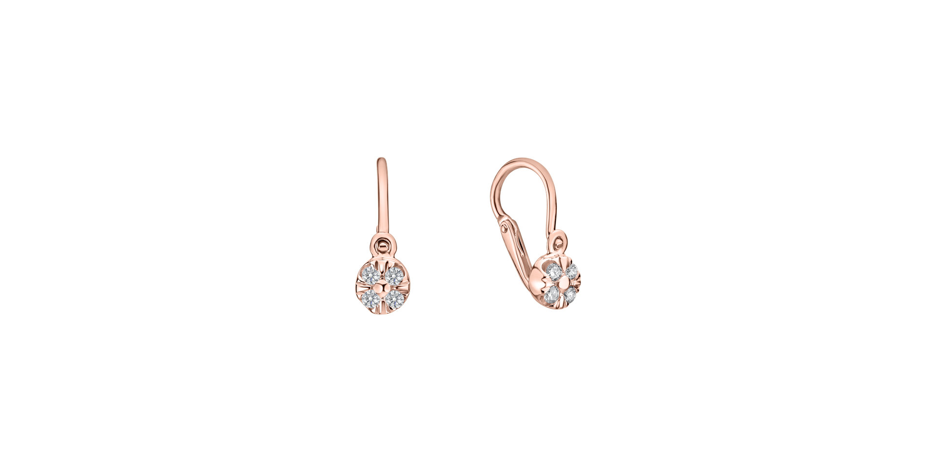 Children's diamond earrings Star Angels