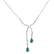 Diamond necklace with Emerald Emerald Tear3