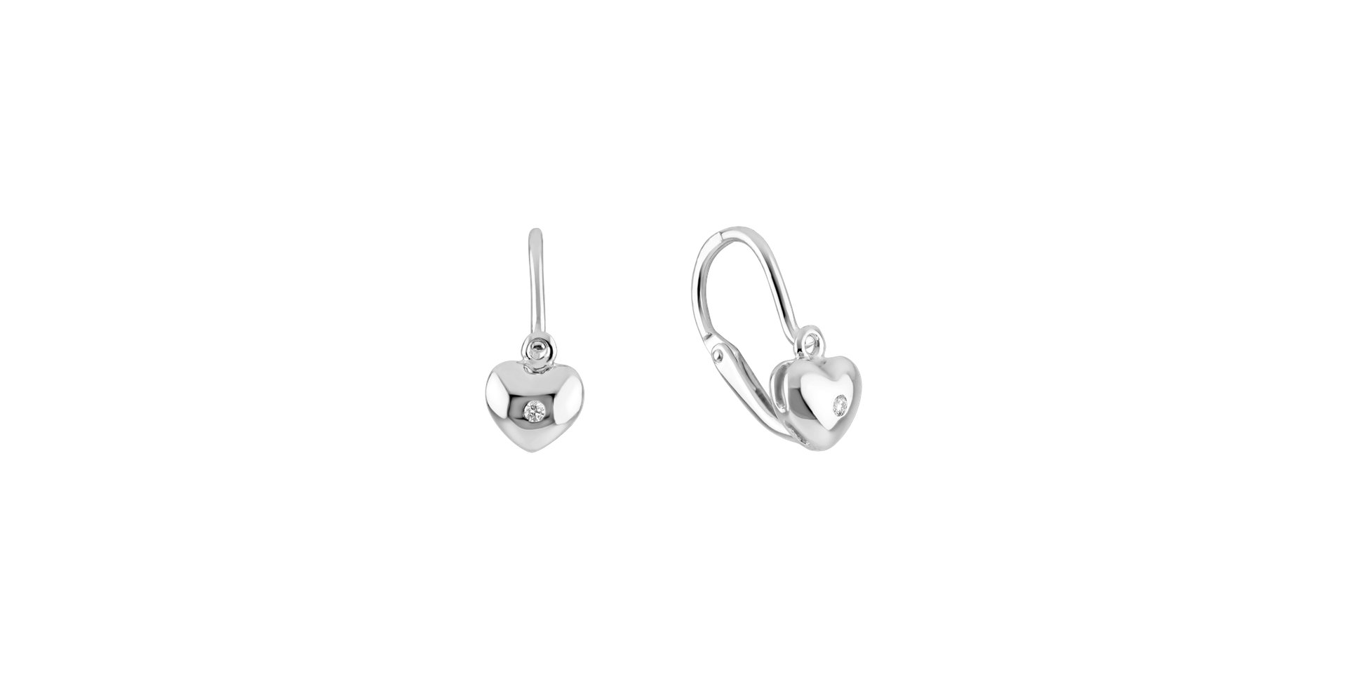 Children's diamond earrings Sweetheart