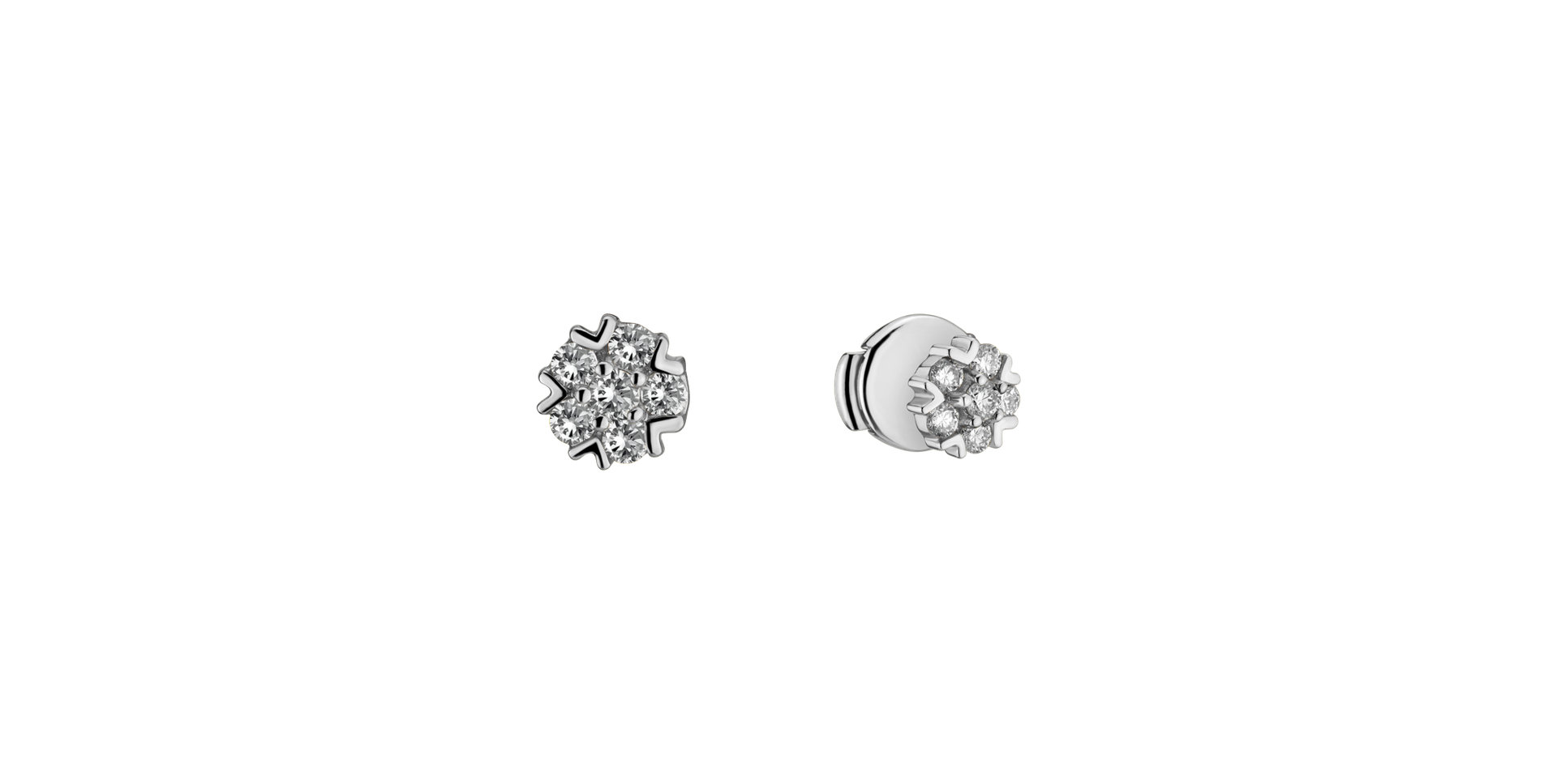 Diamond earrings Raindrops Stars