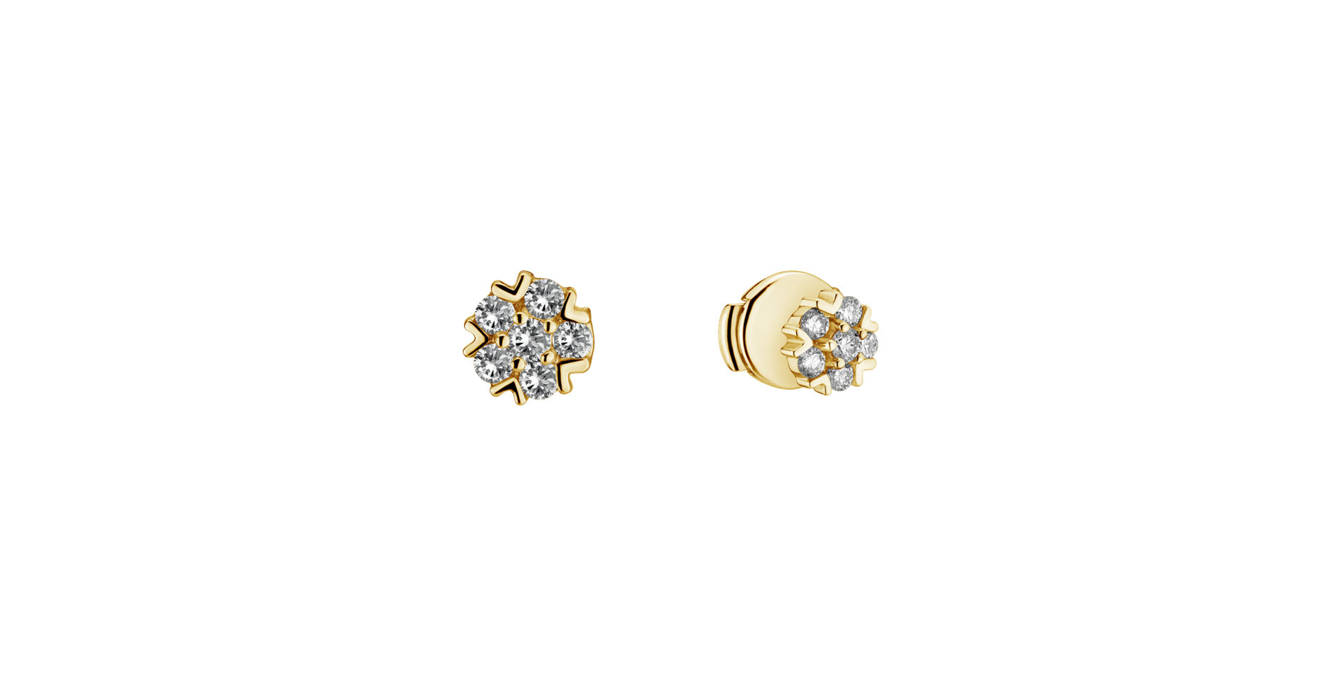 Diamond earrings Raindrops Stars