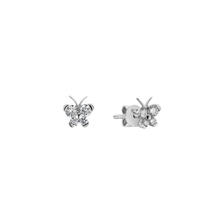 Diamond earrings Baby Papillon