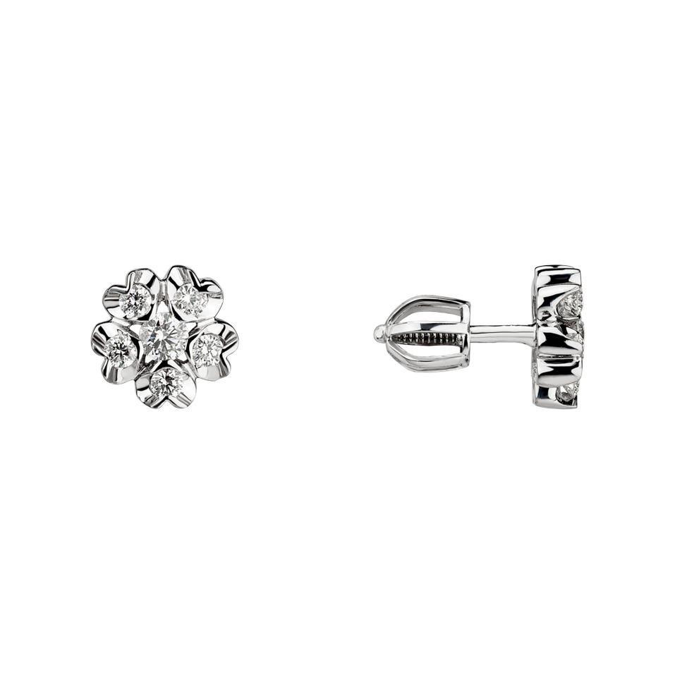 Diamond earrings Asters