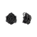 Earrings with black diamonds Black Beauty Rose3