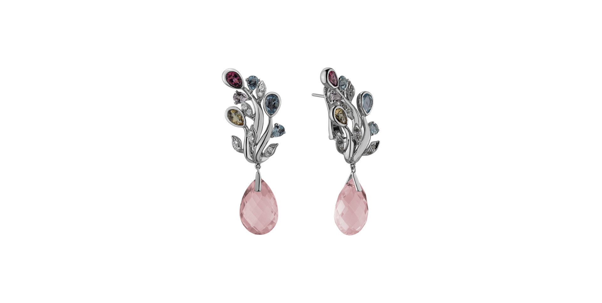 Diamond earrings and gemstones Faustus