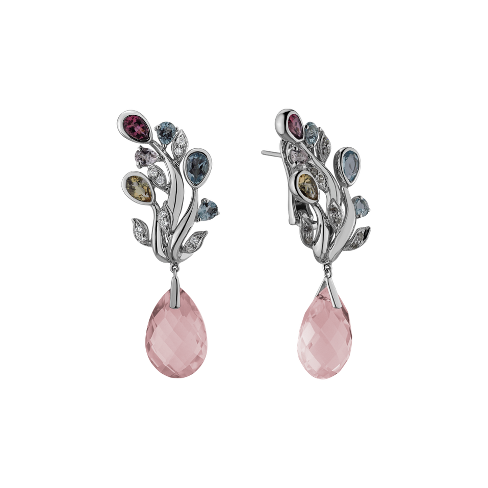 Diamond earrings and gemstones Faustus