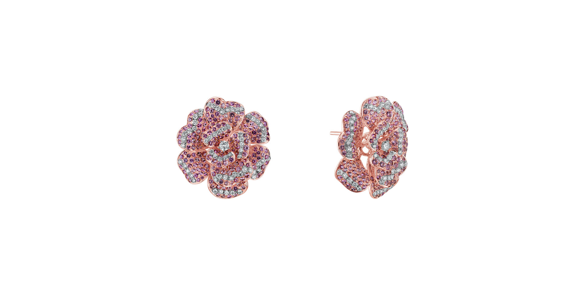 Diamond earrings and Sapphire Ice Flower