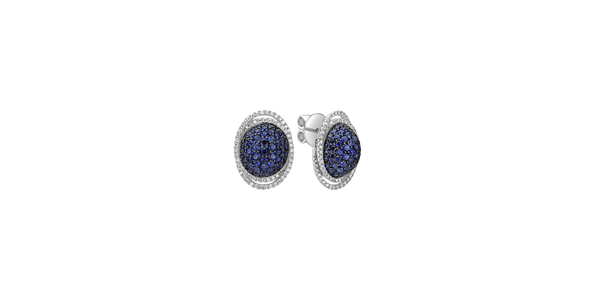 Diamond earrings and Sapphire Witty Wisdom