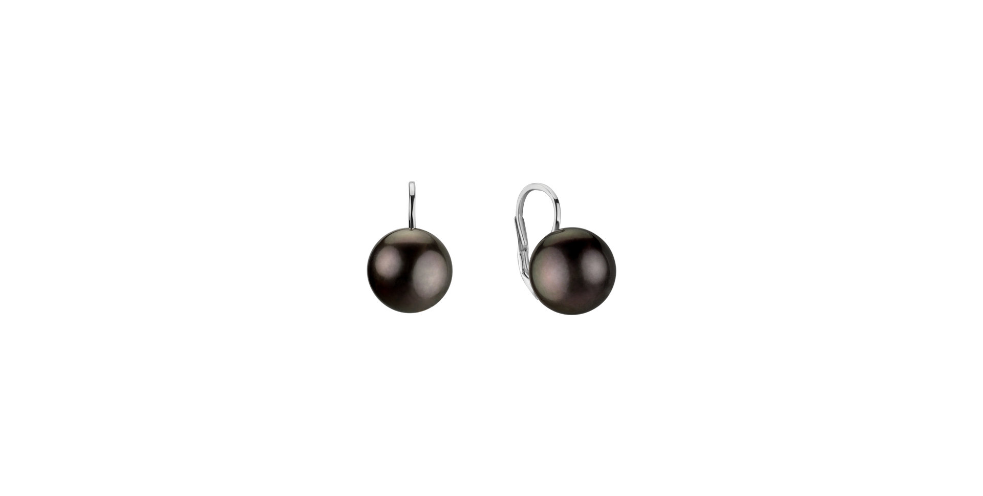 Earrings with Pearl Night Sea