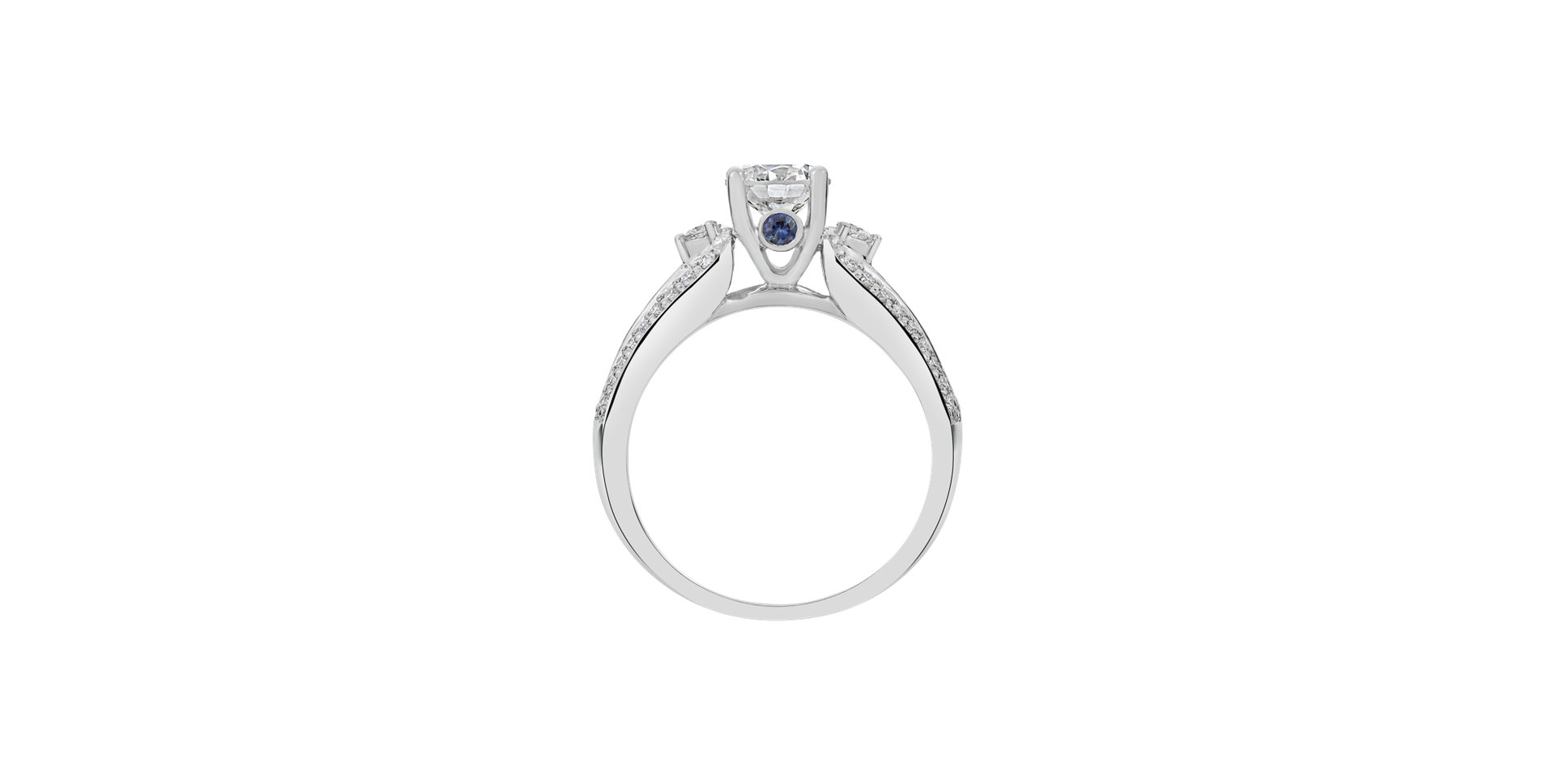 Diamond ring with Sapphire Zayan